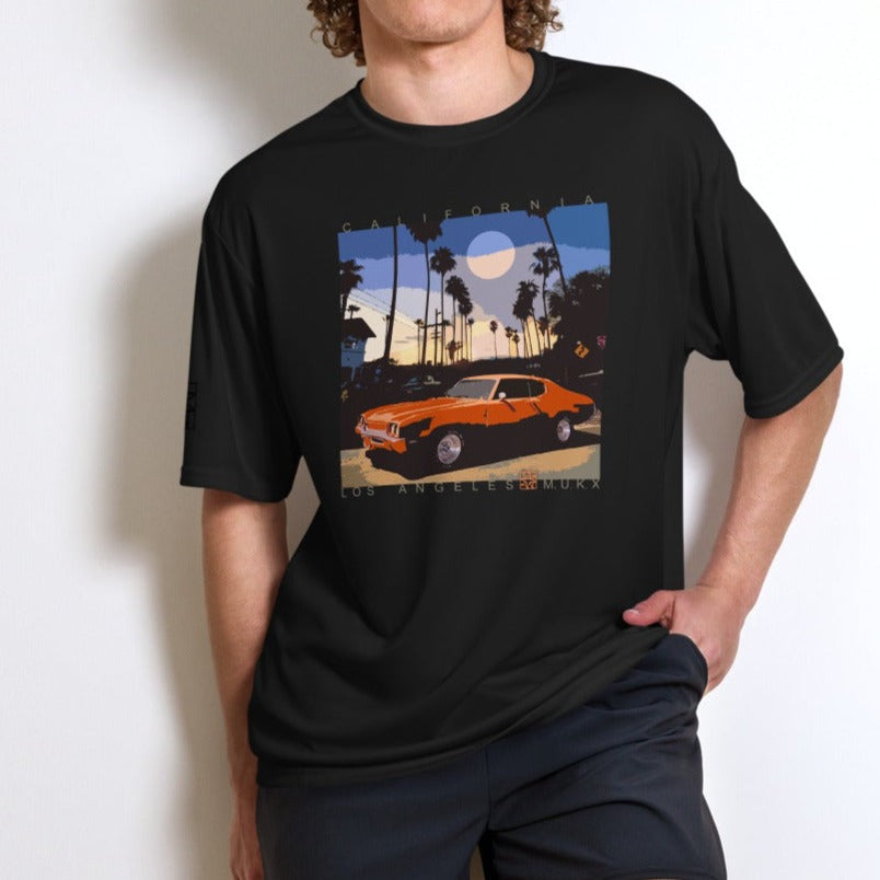 Moon Car Unisex performance crew neck t-shirt