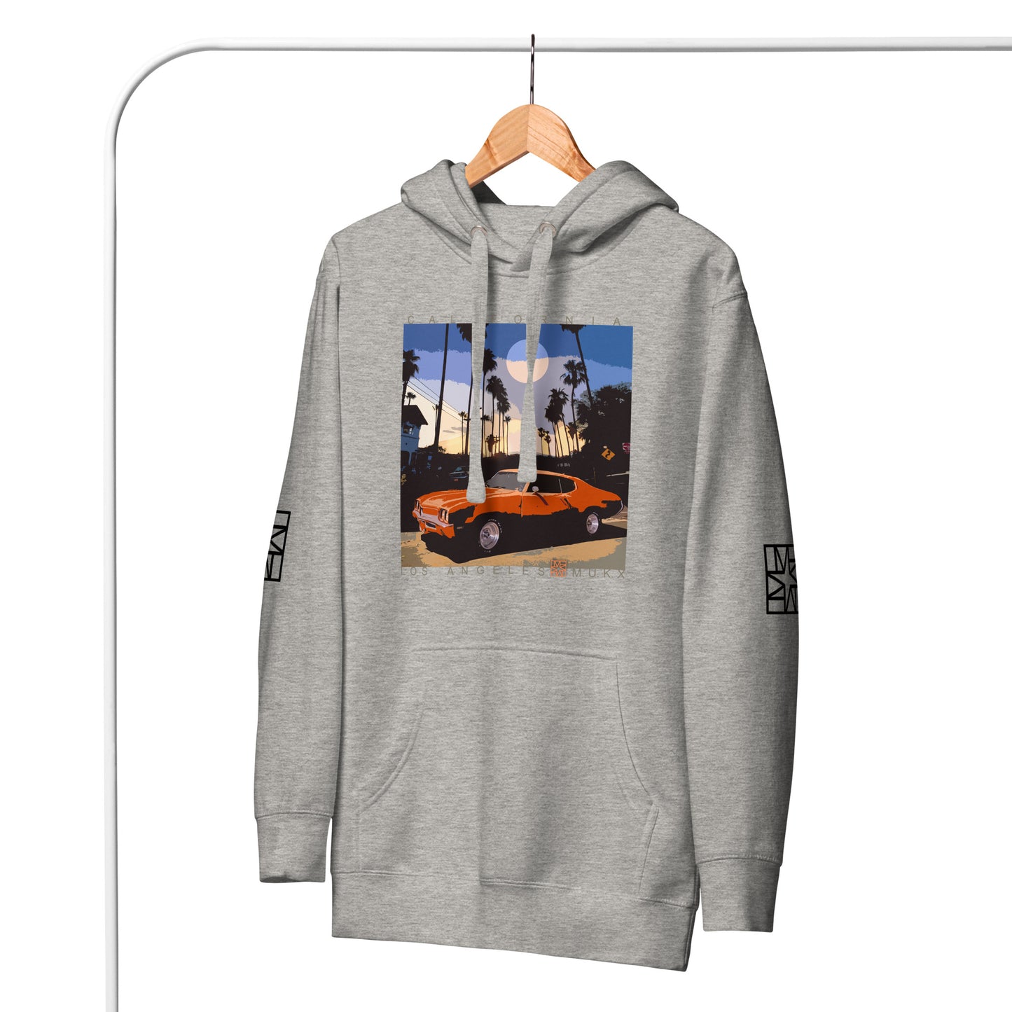 LA Moon Car Unisex Hoodie