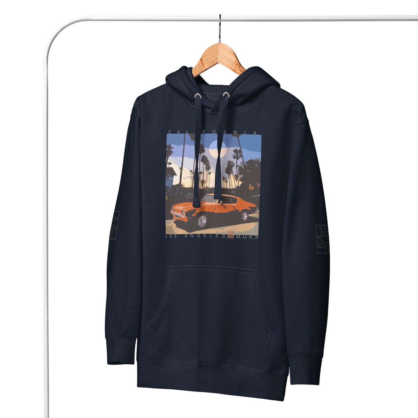 LA Moon Car Unisex Hoodie